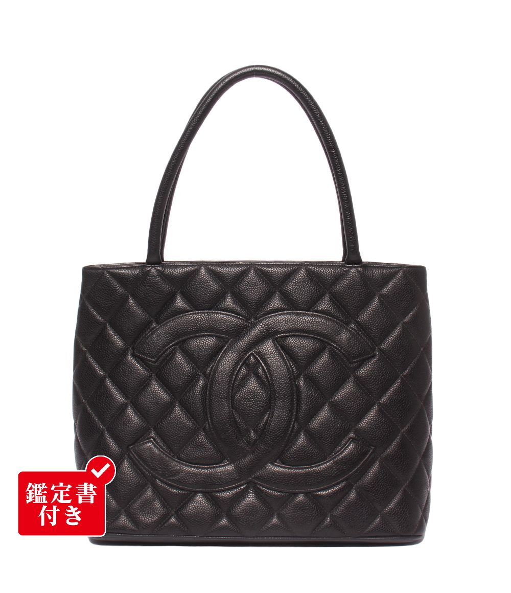 シャネル トートバッグ ショルダーバッグ 肩掛け ゴールド金具 6番台 キャビアスキン レディース CHANEL