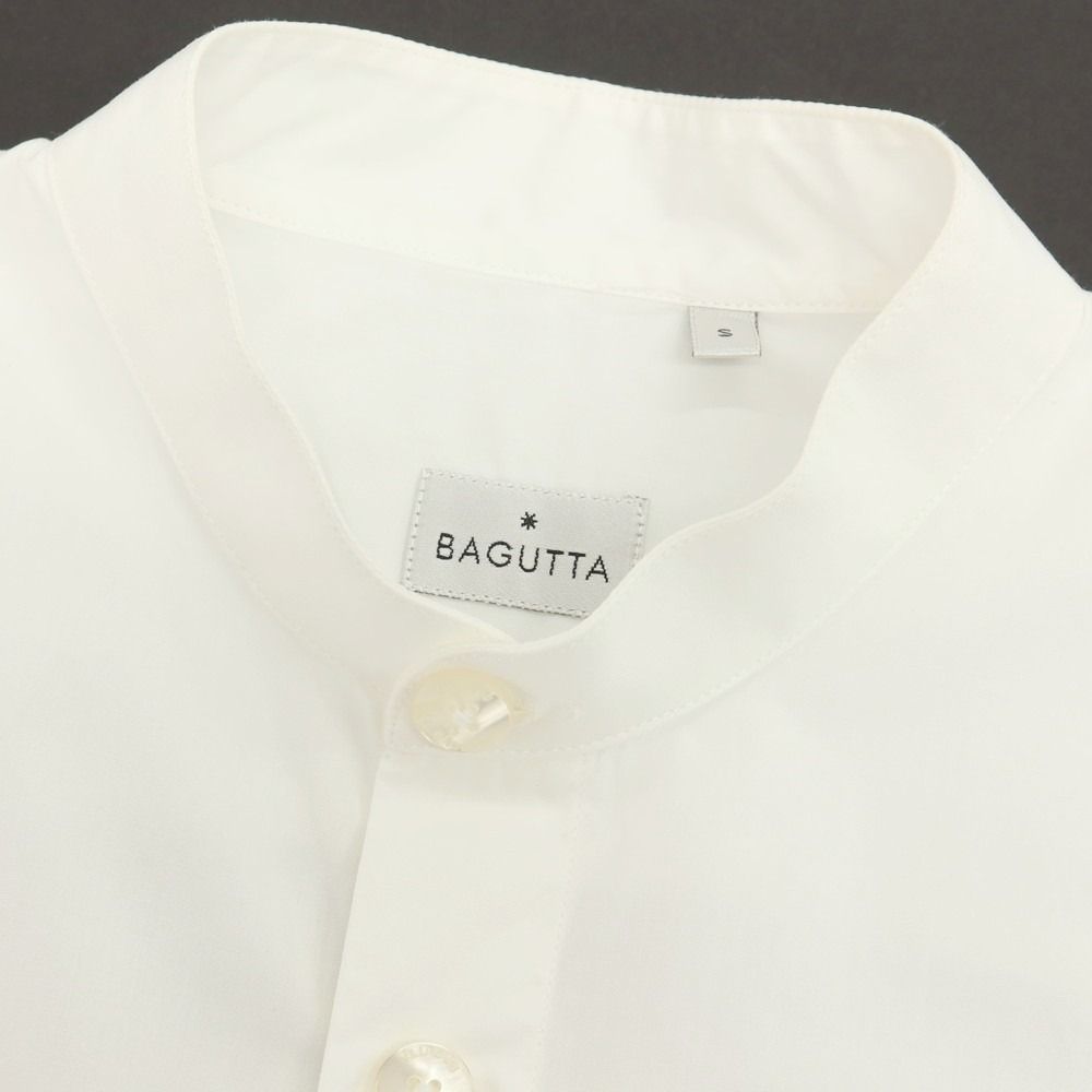 中古】バグッタ Bagutta コットン バンドカラー カジュアルシャツ