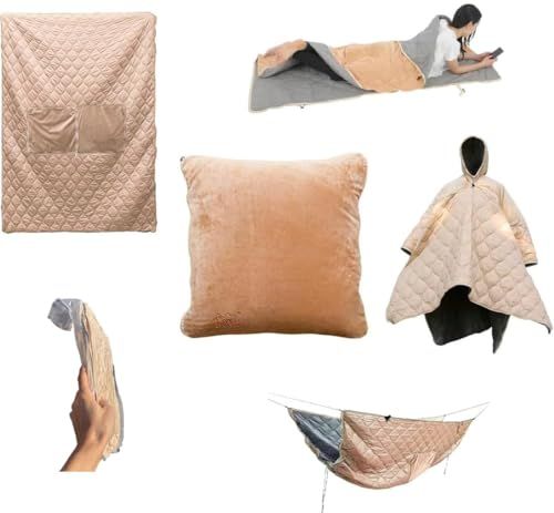 防災用品 多機能防災クッション ポンチョ ブランケット シート 寝袋 パーテーション アンダーキルト 保温 防風 撥水 避難所 緊急時 コンパクト 軽量送料無料