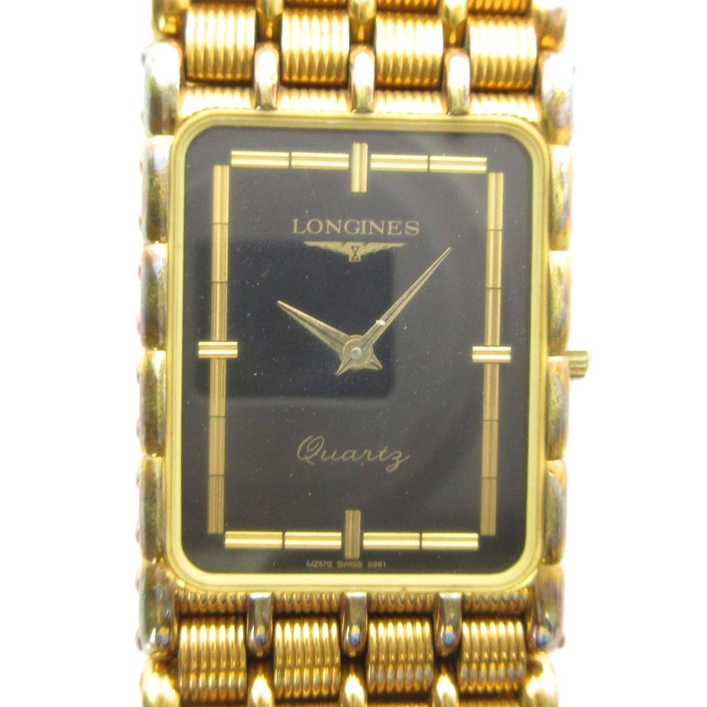 最終値下げ　LONGINES クォーツ ゴールド スクエア ロンジン LONGINES MZ5712 0961 腕時計 ウォッチ クォーツ スクエア