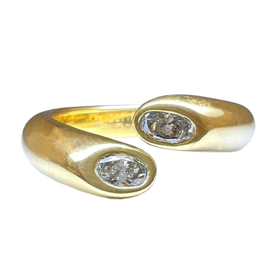 CARTIER カルティエ リング エリプス ドゥ テッド ダイヤ 750 K18 YG