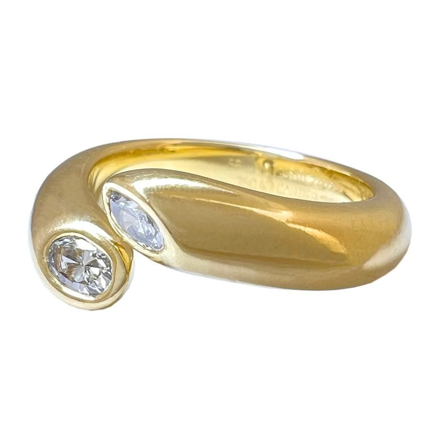 CARTIER カルティエ リング エリプス ドゥ テッド ダイヤ 750 K18 YG