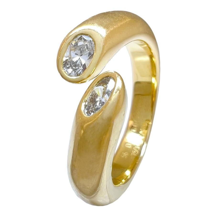CARTIER カルティエ リング エリプス ドゥ テッド ダイヤ 750 K18 YG