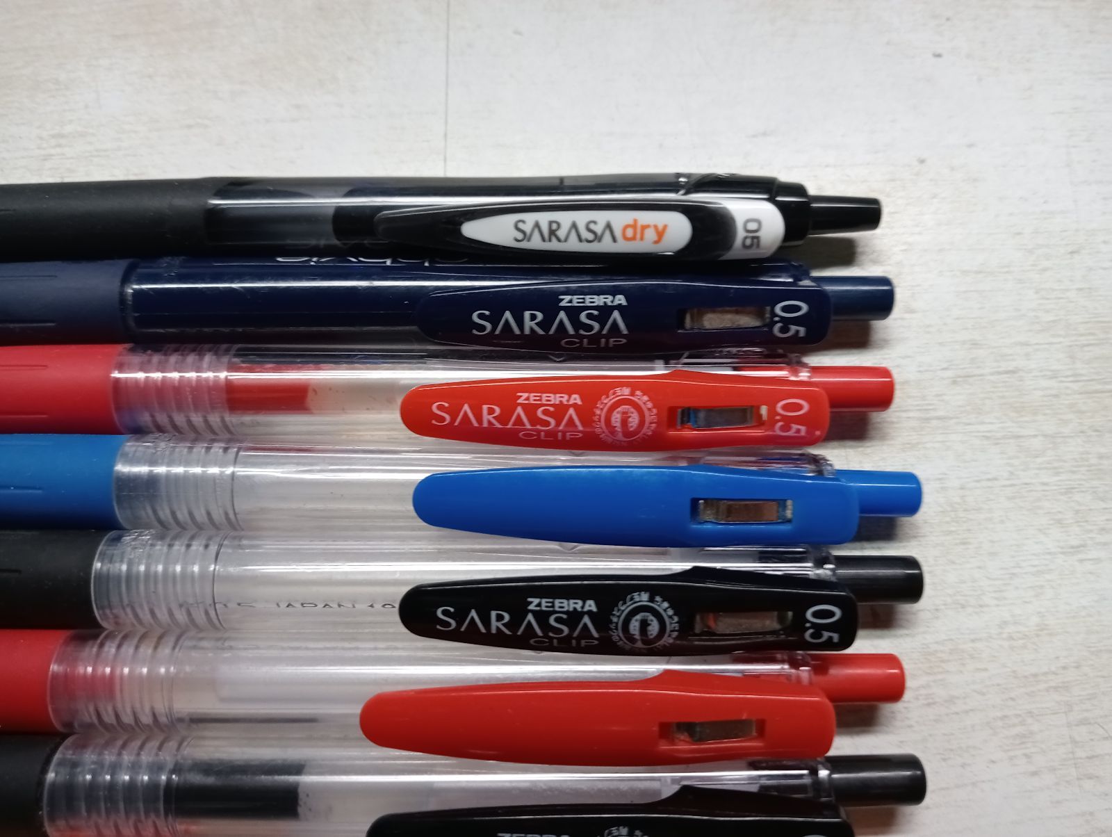 M564【中古】 ZEBRA SARASA CLIP サラサクリップ 0.5&0.3 ボールペン