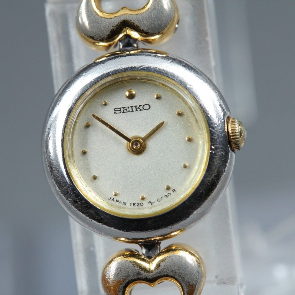 稼働品】 SEIKO Tisse 1E20-0030 シルバー シルバー 純正ブレス