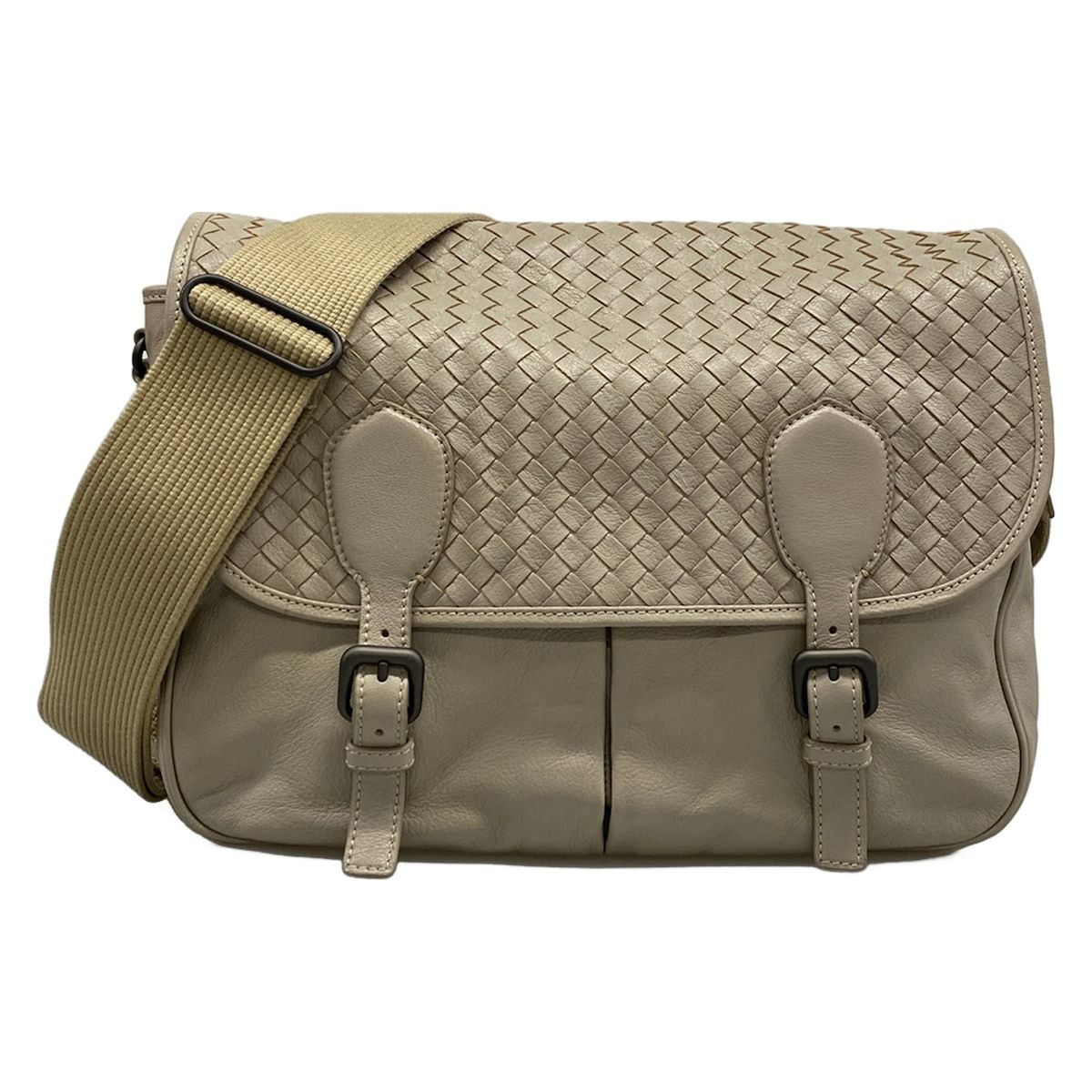 BOTTEGA VENETA(ボッテガヴェネタ) ショルダーバッグ ガルデーナ ライトグレー レザー
