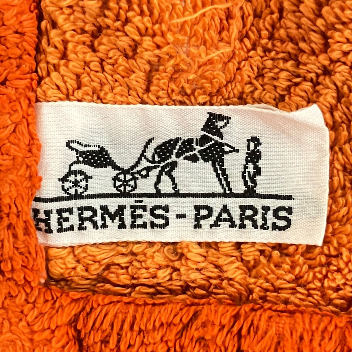 エルメス　ソレイユ　ビーチマット　タオル　オレンジ HERMES(エルメス) 小物美品 - オレンジ×ライトブルー×マルチ ビーチ