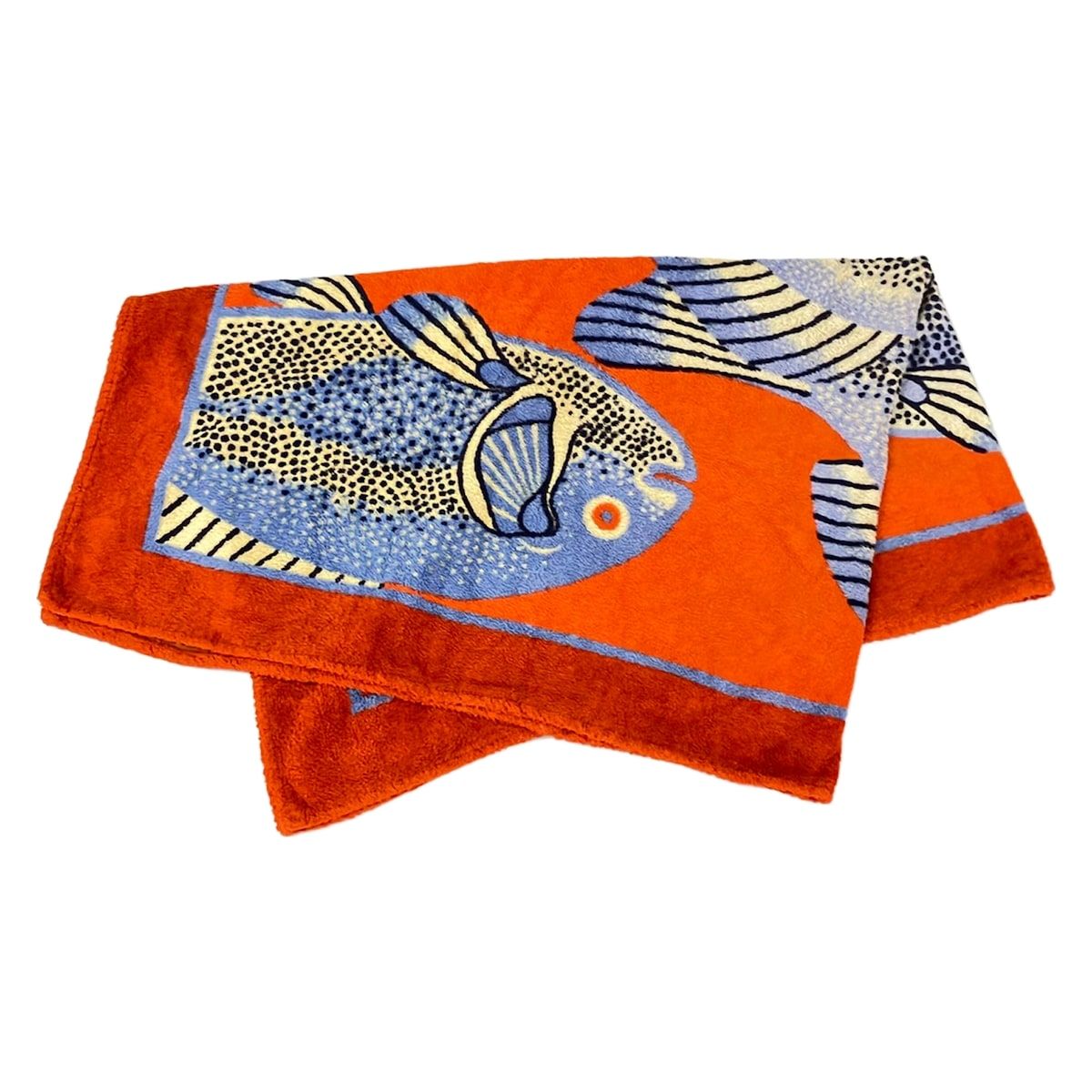 HERMES(エルメス) 小物美品 - オレンジ×ライトブルー×マルチ ビーチ