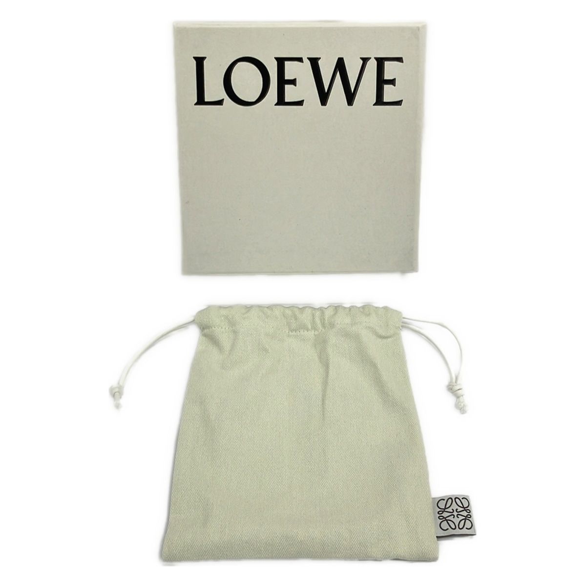 LOEWE(ロエベ) 小物美品 ブラウン×マルチ コースター6点セット レザー