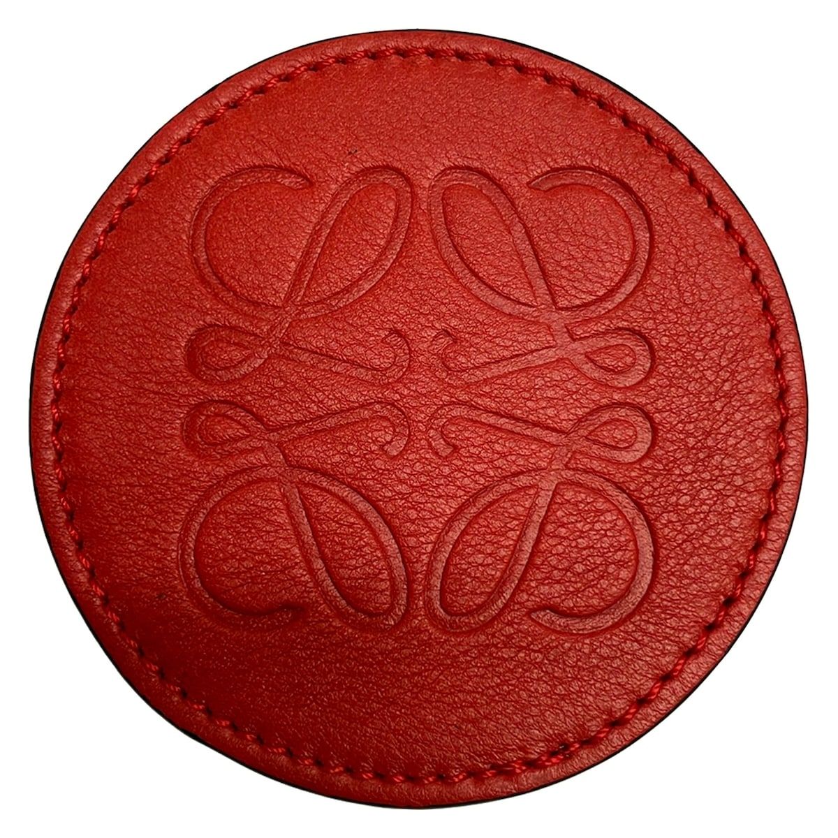 LOEWE(ロエベ) 小物美品 ブラウン×マルチ コースター6点セット レザー