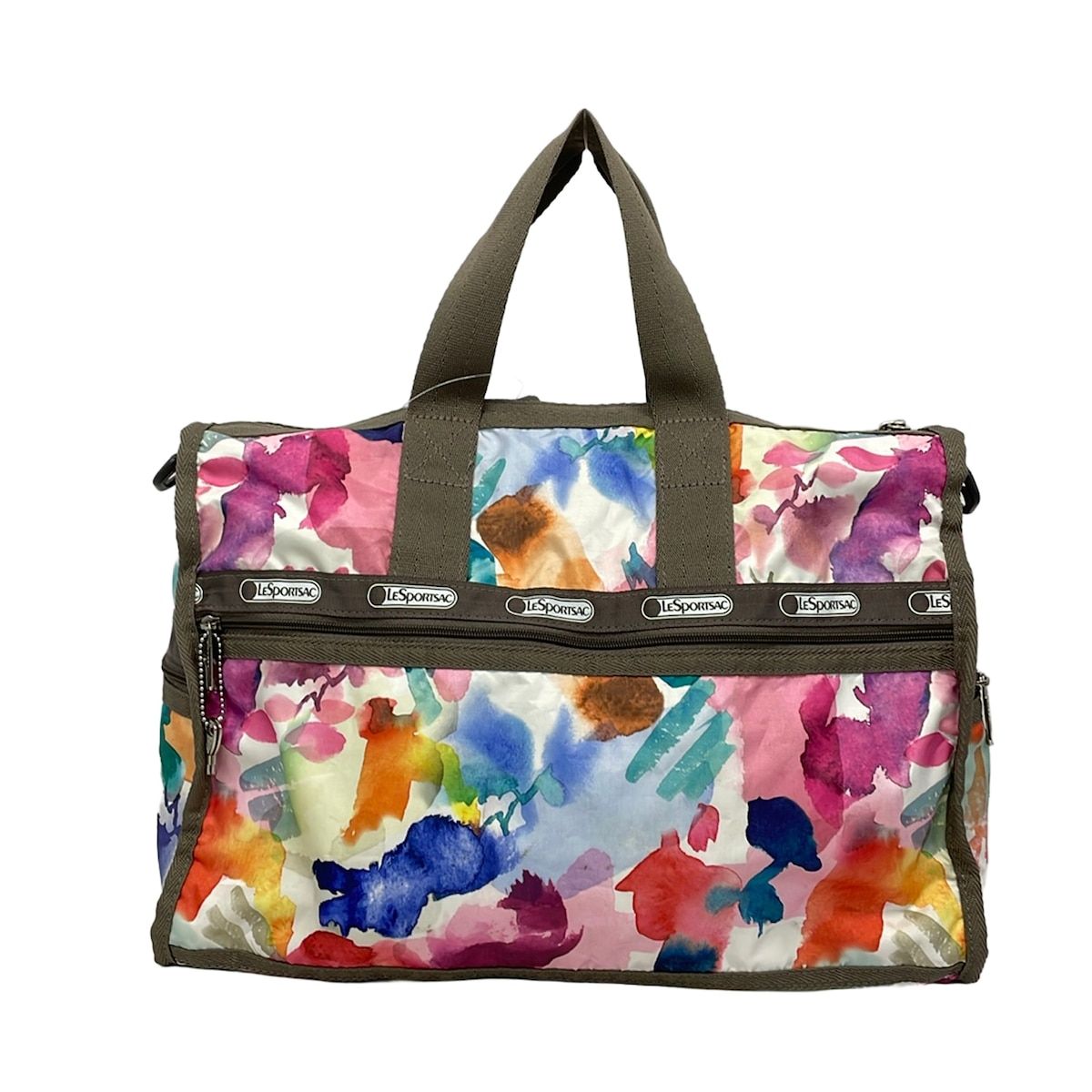 LESPORTSAC(レスポートサック) ハンドバッグ - アイボリー×ベージュ×マルチ ミニボストン 6,900円