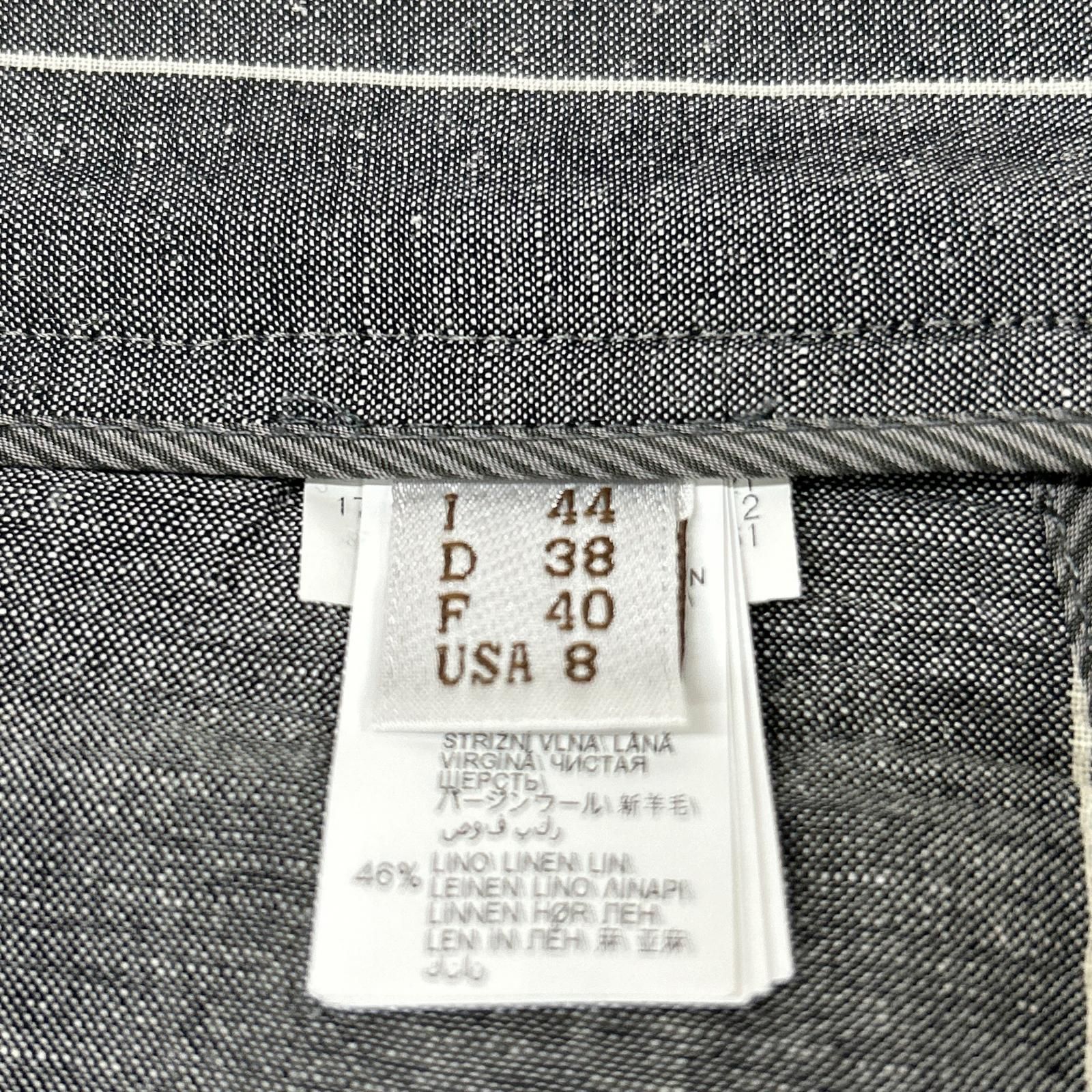BRUNELLO CUCINELLI ブルネロクチネリ グレー リネン 8分丈パンツ 44