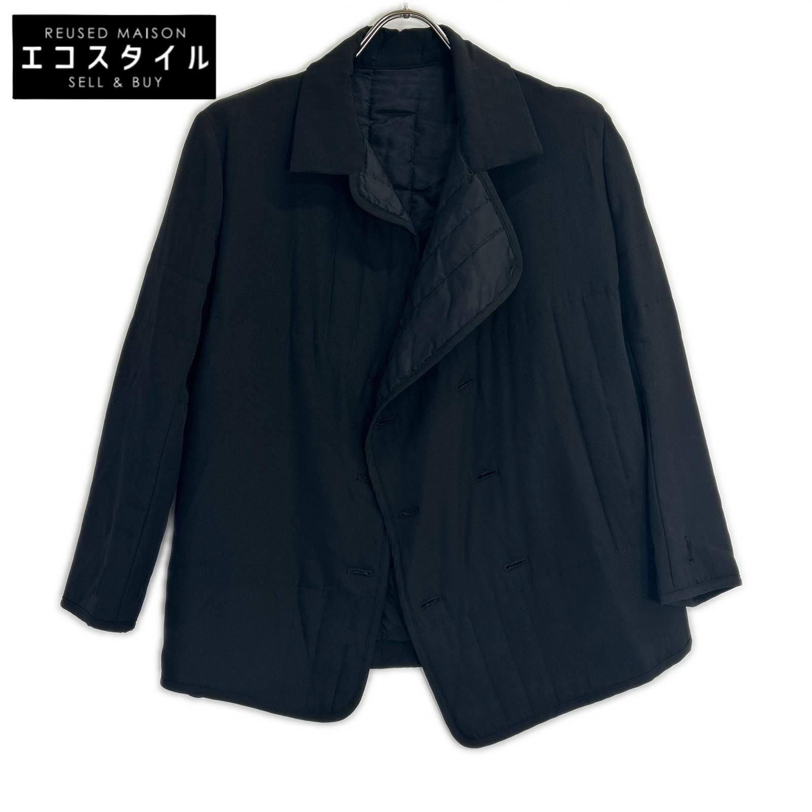 yohjiyamamoto　ヨウジヤマモト　FU-J02-417 ブラック シルクライナージャケット　1