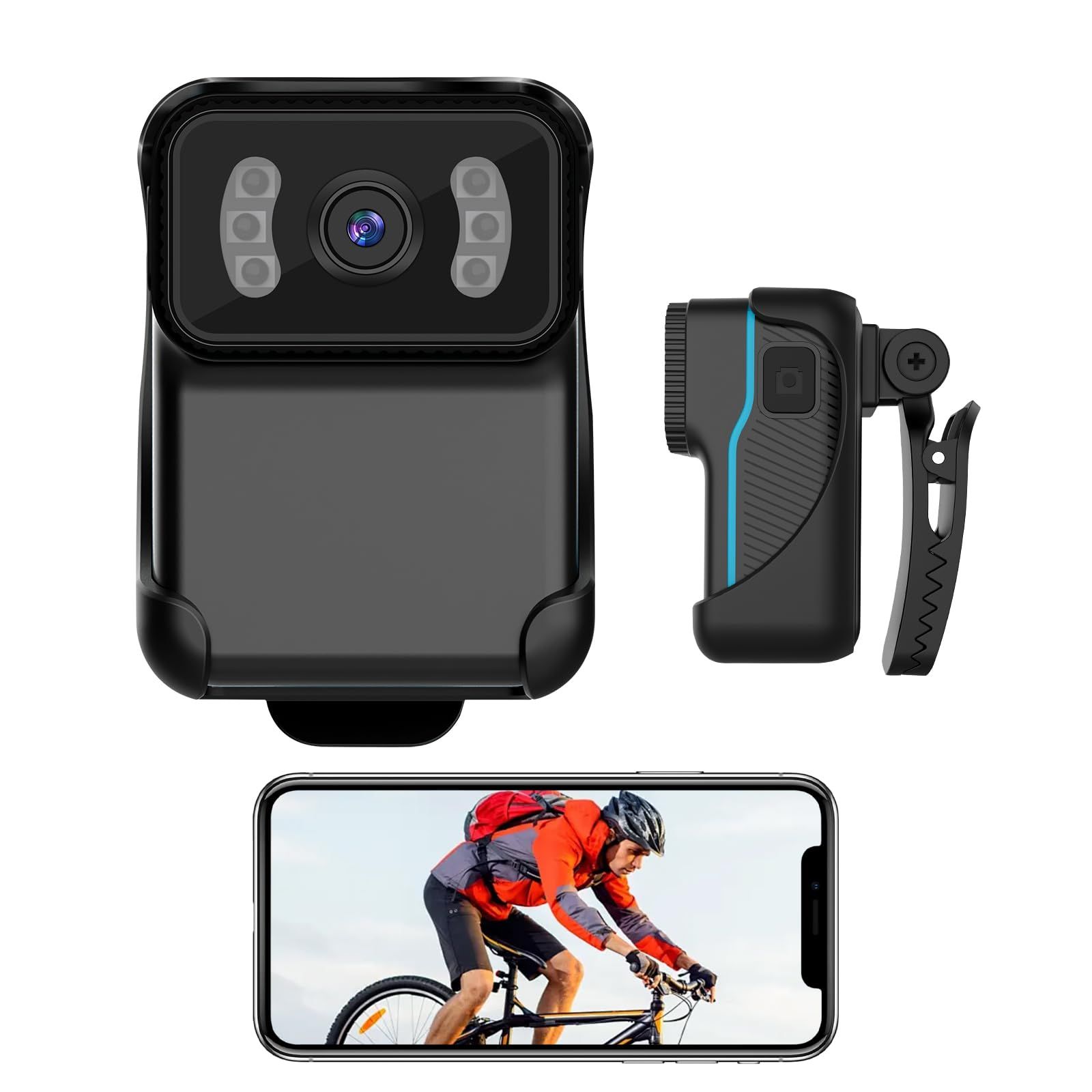 バイク用ドライブレコーダー バイクカメラ 自転車ドライブレコーダー【スマホ連携 WIFI搭載 120°画角 1080P画質 超強夜視 4時間ループ録画 256GB IP65防水】ヘルメットカメラ 使いやすい 軽量車載 ウェアラブルカメラ小型 アクションカpms
