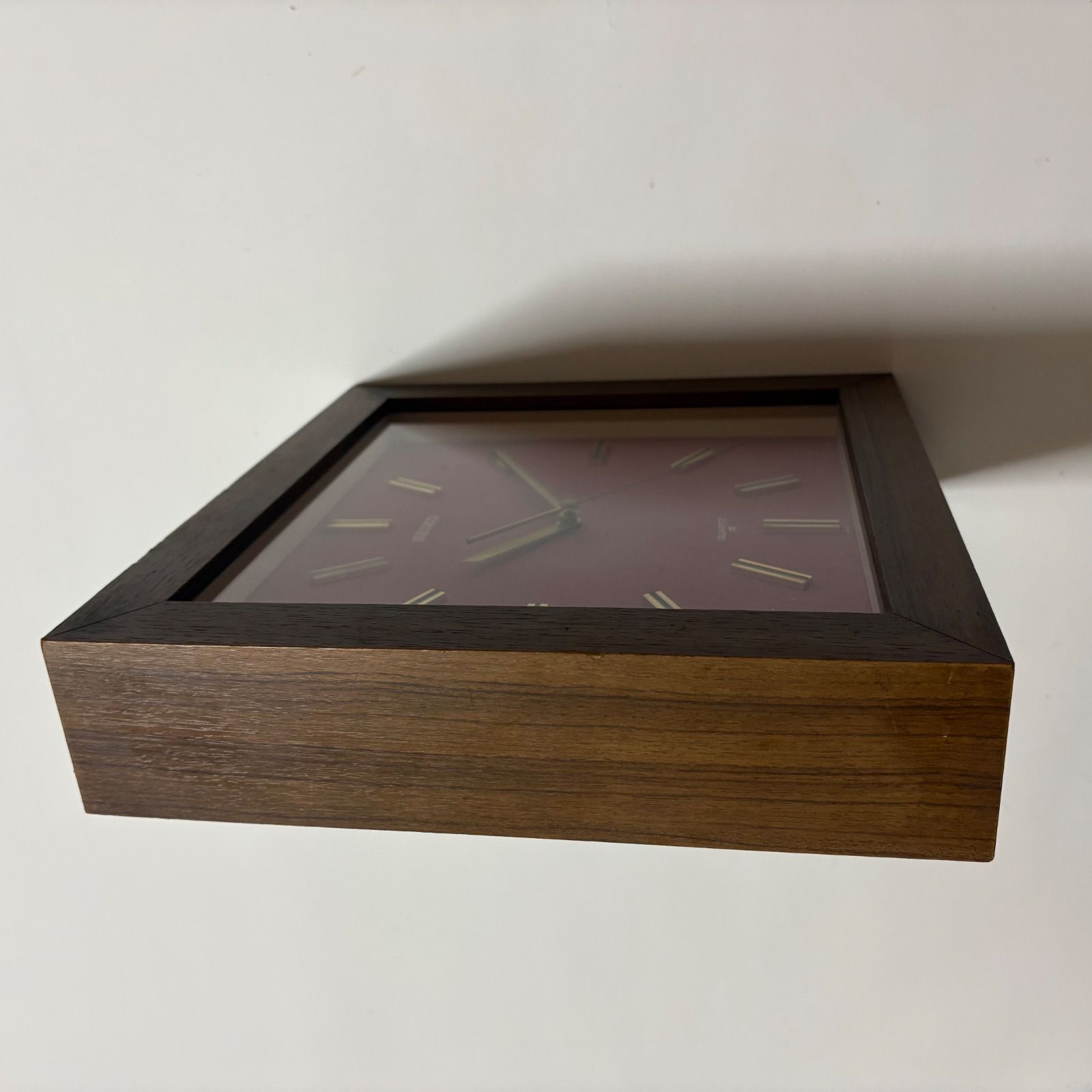 70s SEIKO 壁掛け時計 赤文字盤 ミッドセンチュリー レトロポップ