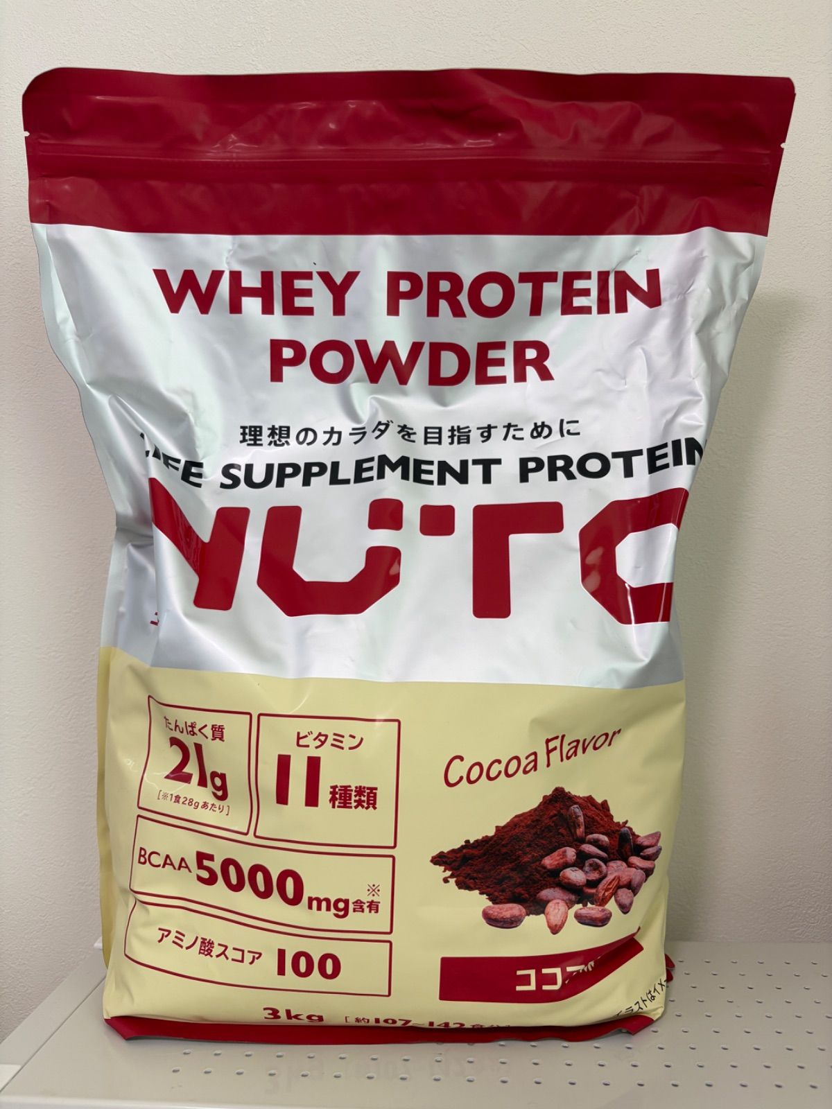 新品未開封 NUTO ホエイ プロテイン パウダー ココア味3kg ニュート 7,699円