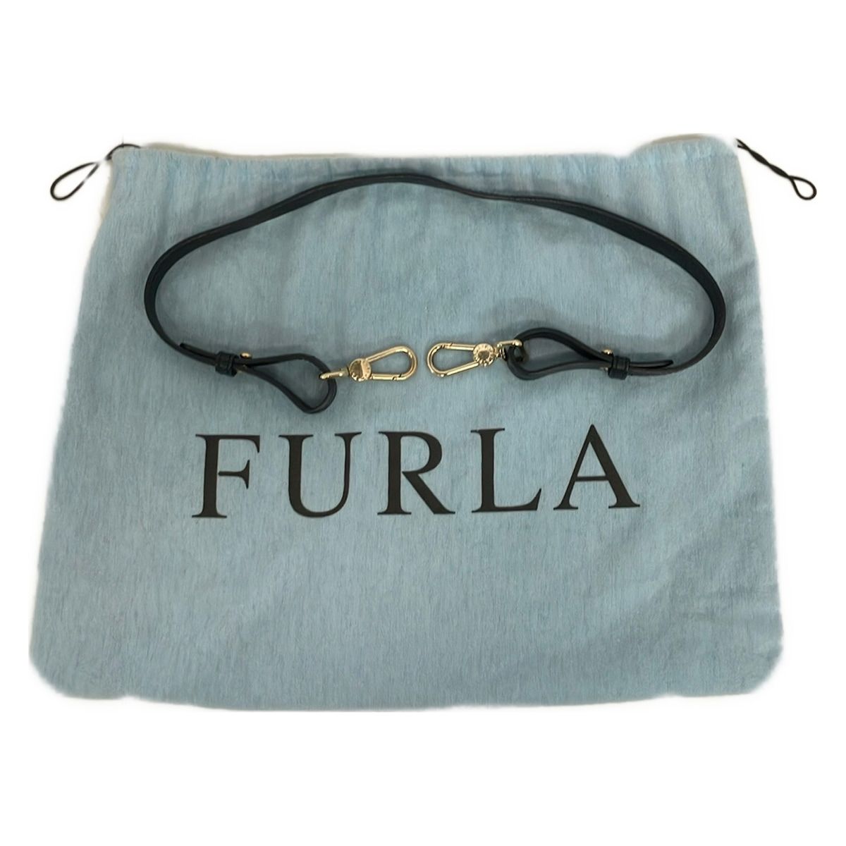 FURLA(フルラ) ハンドバッグ - グレーベージュ×黒×マルチ パイソン柄 