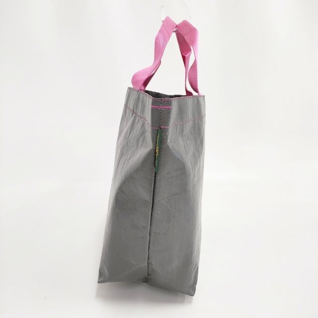 Herve Chapelier 2012PP マルシェバッグ M トートバッグ グレー ピンク
