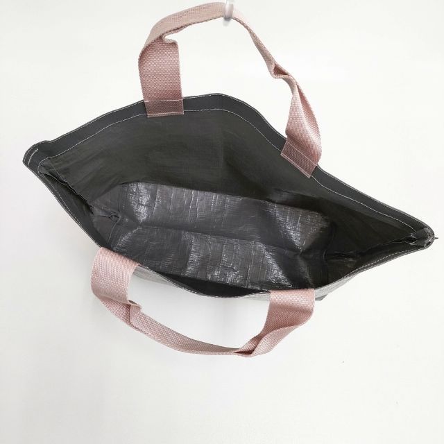Herve Chapelier マルシェバッグ M 2012PP トートバッグ グレー ピンク