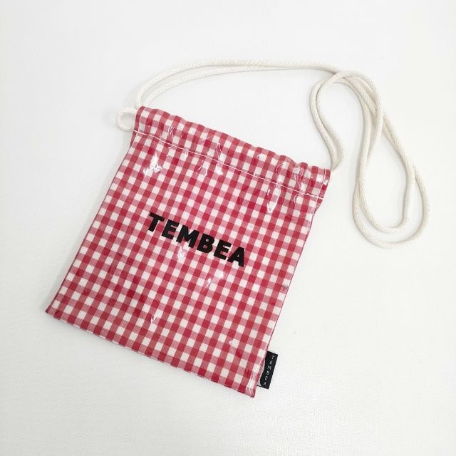 TEMBEA 巾着 POCHETTE GINGHAM ギンガムチェック PVC ショルダーバッグ