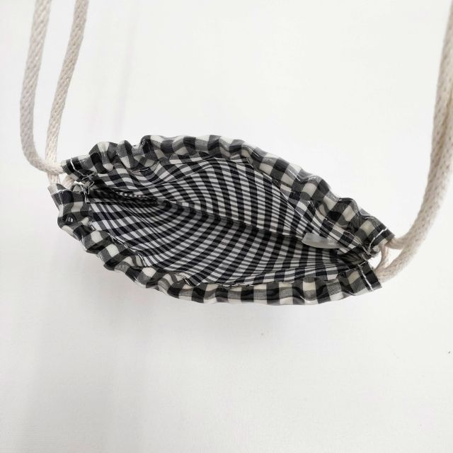 TEMBEA 巾着 POCHETTE GINGHAM ギンガムチェック PVC ショルダーバッグ