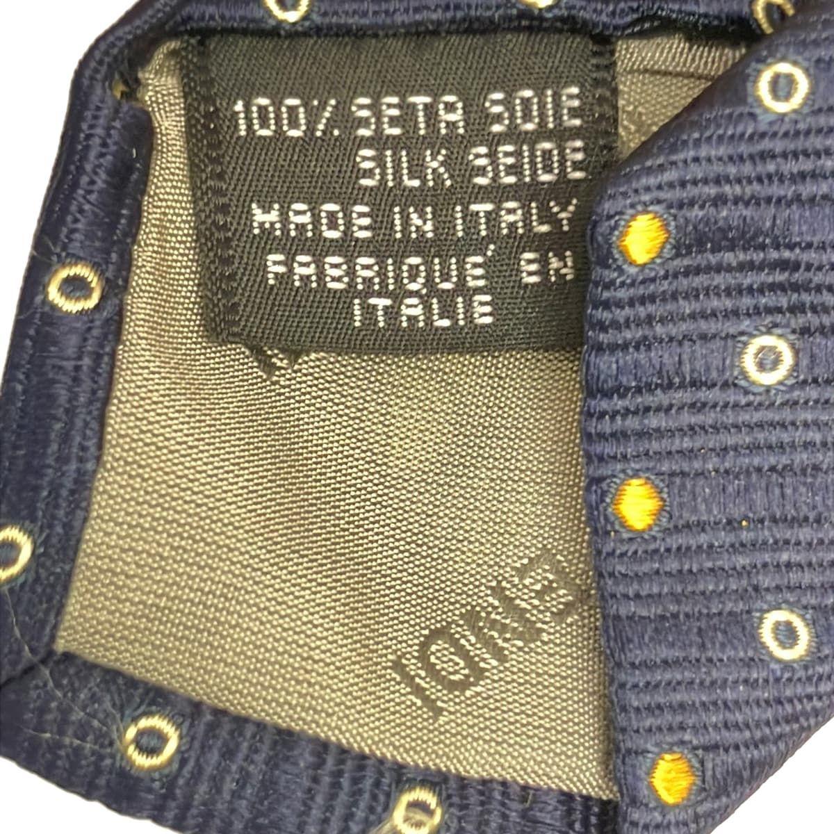 FENDI(フェンディ) ネクタイ メンズ - ダークネイビー×イエロー×マルチ