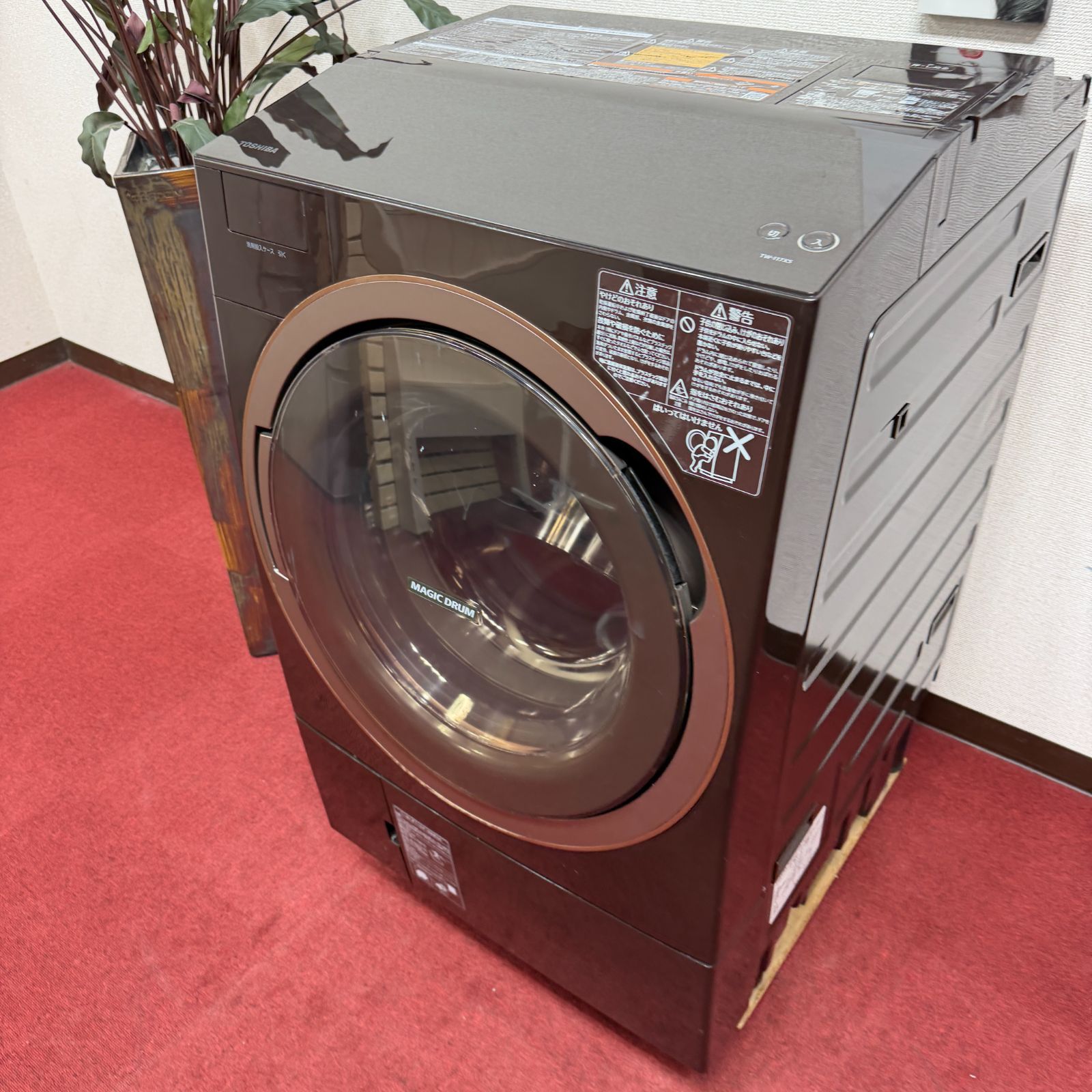 東京23区送料無料 美品大人気東芝茶色BIGドラム11/7㎏ 2017年製動作 