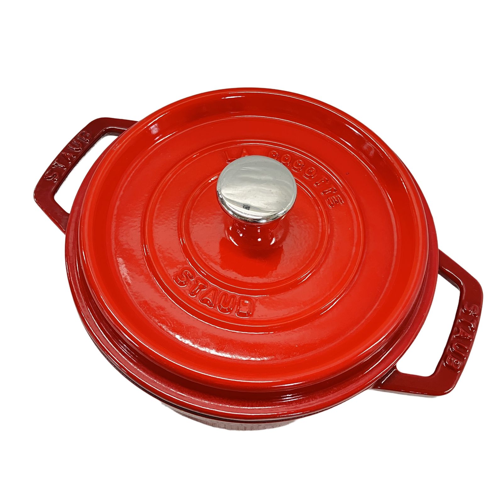ハ*ト様 ストウブ　ココット　チェリー　18cm　新品未使用 STAUB LA COCOTTE ストウブ ピコ ココット 18cm ホーロー鍋 ラウンド