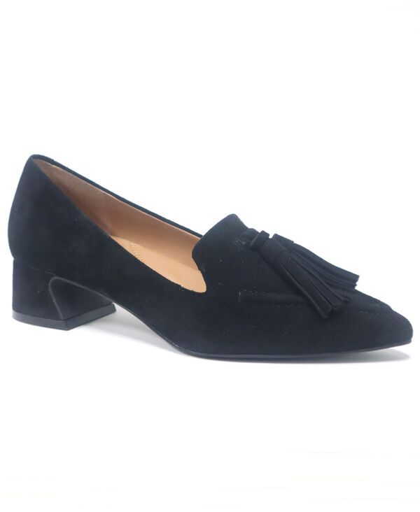 ジェントルソウルズ レディース シューズ パンプス Gentle Souls Womens Glova Tassle Pointy Toe Pumps Black Suede ブラック