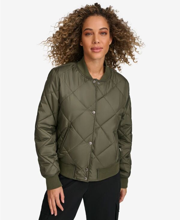 リーバイス レディース アウター パーカー・スウェット キルティング ジャケット Levis Womens Regular Diamond Quilted Sherpa Lined Bomber Ja