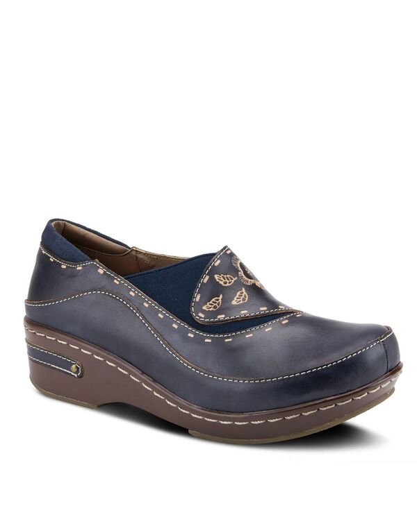 ラリティステ レディース シューズ サンダル フラワー柄 レザー フラワー LArtiste L Artiste Women s BURBANK HandPainted Leather Clogs w