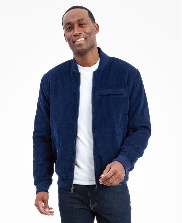 ラッキーブランド メンズ アウター ジャケット・ブルゾン コーデュロイ ジャケット Lucky Brand Mens Corduroy Bomber Jacket Navy ネイビー
