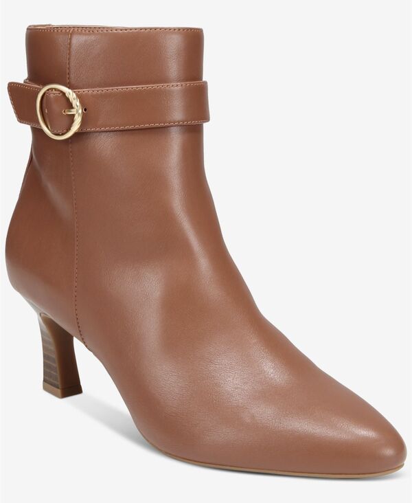 スタイルアンドコー レディース シューズ ブーツ・レインブーツ Style Co Womens Belt Almond Toe Booties Cognac