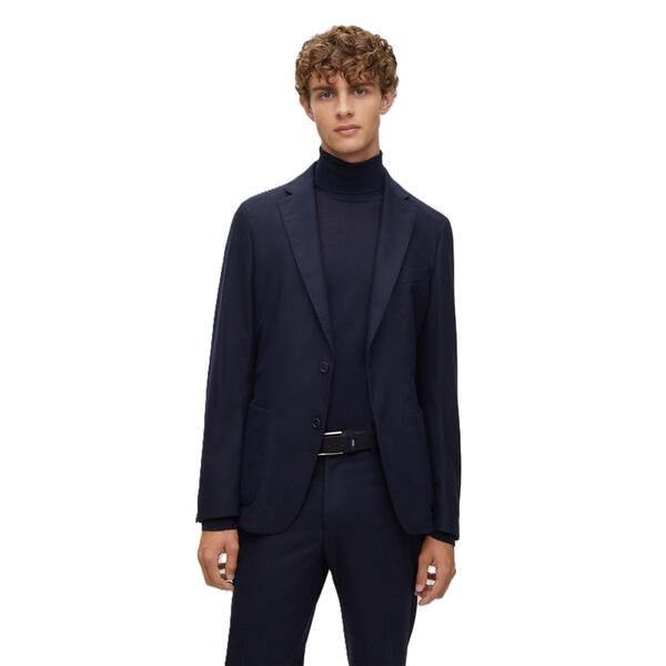 ボス メンズ アウター ジャケット・ブルゾン Boss Mens P Hanry Inpad Formal Jacket Blue ブルー