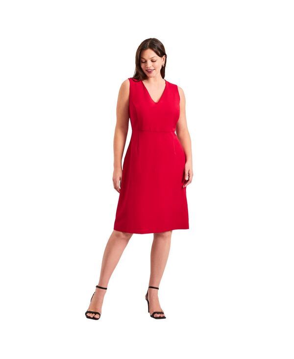 アベニュー レディース トップス ワンピース ノースリーブ AVENUE Womens Cool Hand Sleeveless Dress Vivid red レッド