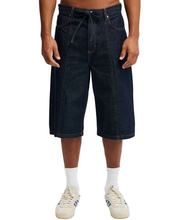 コットンオン メンズ ボトムス ハーフパンツ・ショーツ ショートパンツ COTTON ON Mens Super Baggy Jean Shorts Pintuck shutter blue ブルー