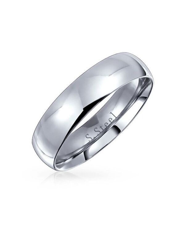 ブリング メンズ アクセサリー リング Tシャツ Bling Jewelry Plain Simple Dome Comfort Fit 5MM Band Ring Gold Plated Silve