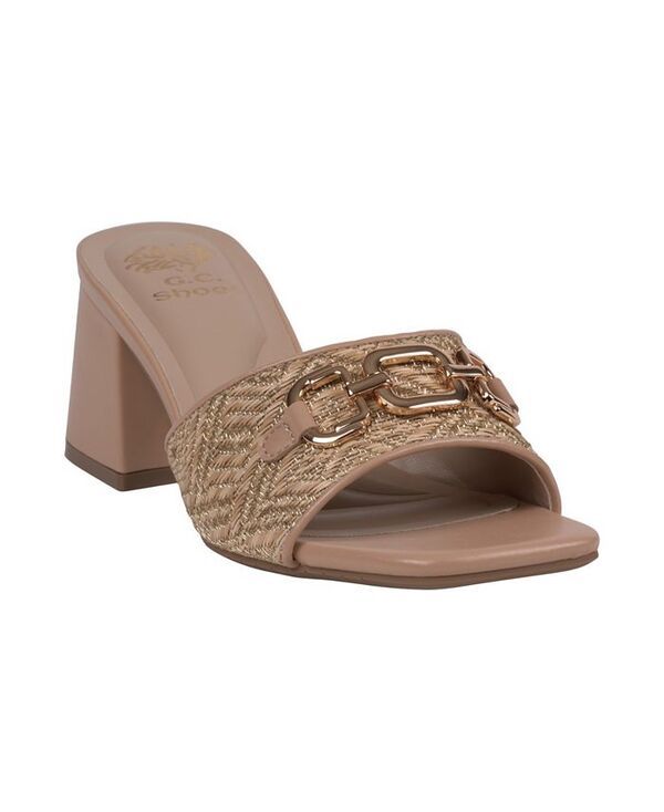 ジーシーシューズ レディース シューズ サンダル ヒール GC Shoes Womens Wanda Block Heel Dress Sandals Nude