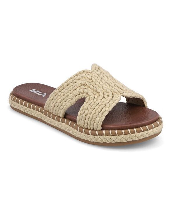 ミア レディース シューズ サンダル MIA Womens Sirah SlipOn Flat Sandals Natural 17,626円