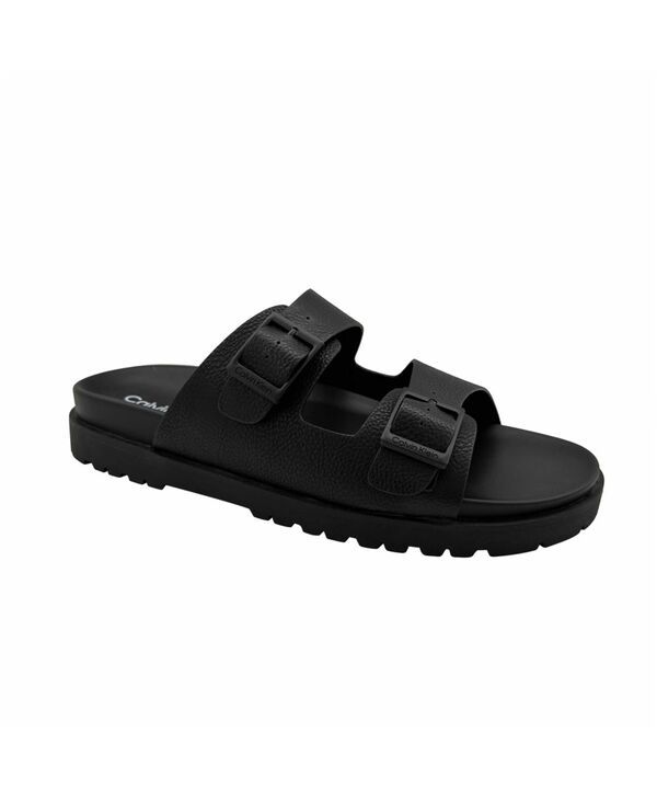カルバンクライン メンズ シューズ サンダル Calvin Klein Mens Roose Open Toe Casual Sandals Black ブラック