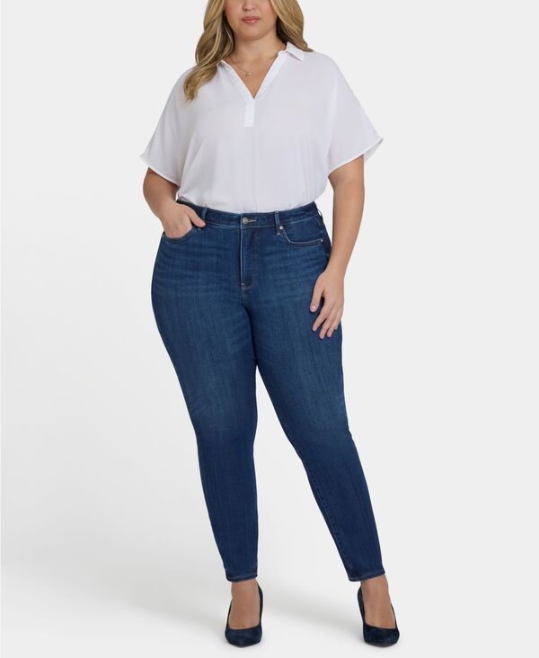 エヌワイディージェイ レディース ボトムス デニムパンツ プラスサイズ ジーンズ NYDJ Plusize Ami Skinny Jeans Vintage Lapis