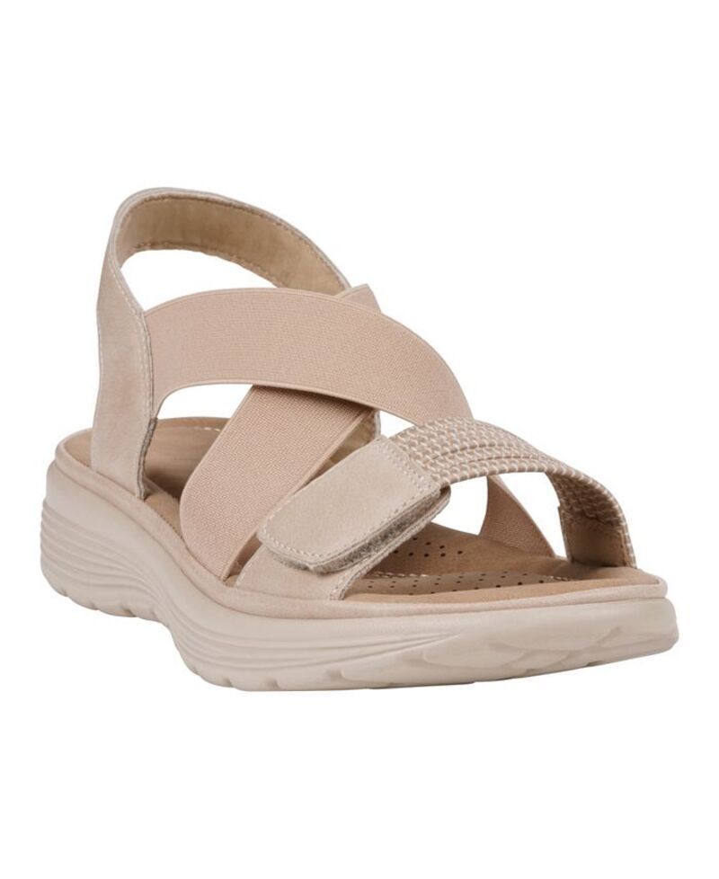 ジーシーシューズ レディース シューズ サンダル GC Shoes Womens Ariel Elastic Comfort Flat Sandals Nude