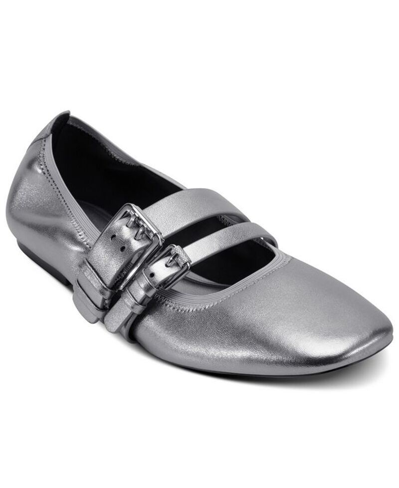 ダナ キャラン ニューヨーク レディース シューズ パンプス DKNY Womens Dade Almond Toe Ballet Flats Nickel