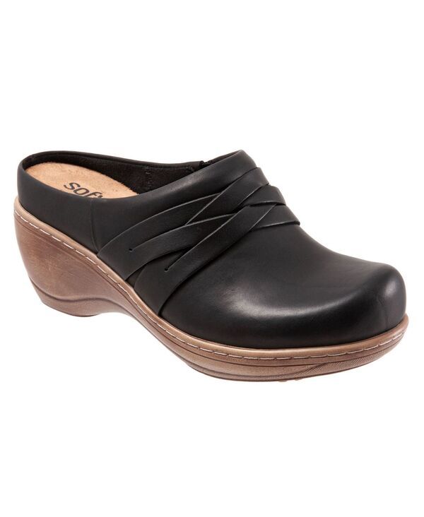 ソフトウォーク レディース シューズ サンダル SoftWalk Mackay Clog Black ブラック