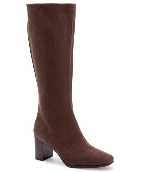 エアロソールズ レディース シューズ ブーツ・レインブーツ トール Aerosoles Womens Micah Tall Boots Java Suede