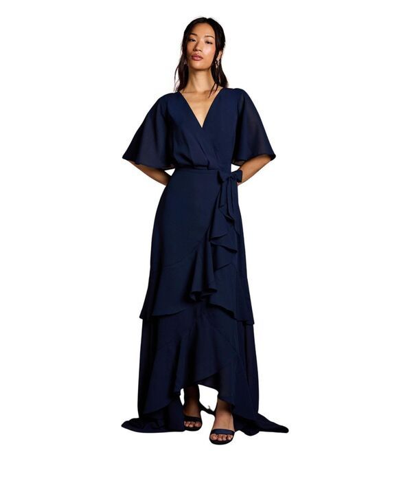 コースト レディース トップス ワンピース マキシ Coast Womens Angel Sleeve Bridesmaid Maxi Dress Navy ネイビー