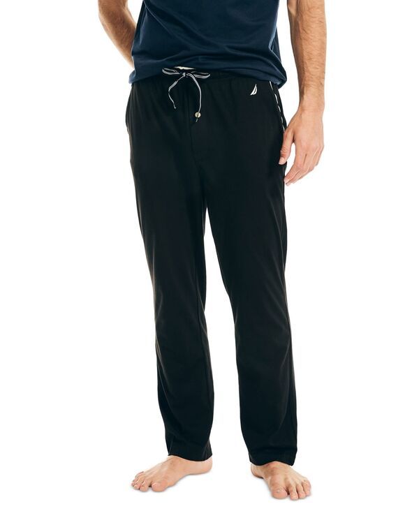 ナウティカ メンズ ボトムス カジュアルパンツ ニット Nautica Knit Pajama Pants Black ブラック