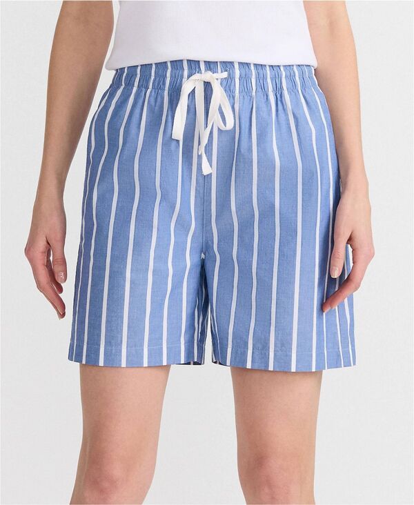 ランズエンド レディース ボトムス ハーフパンツ・ショーツ ショートパンツ Lands End Womens Poplin High Rise Pull On 5 Shortsapphire gem