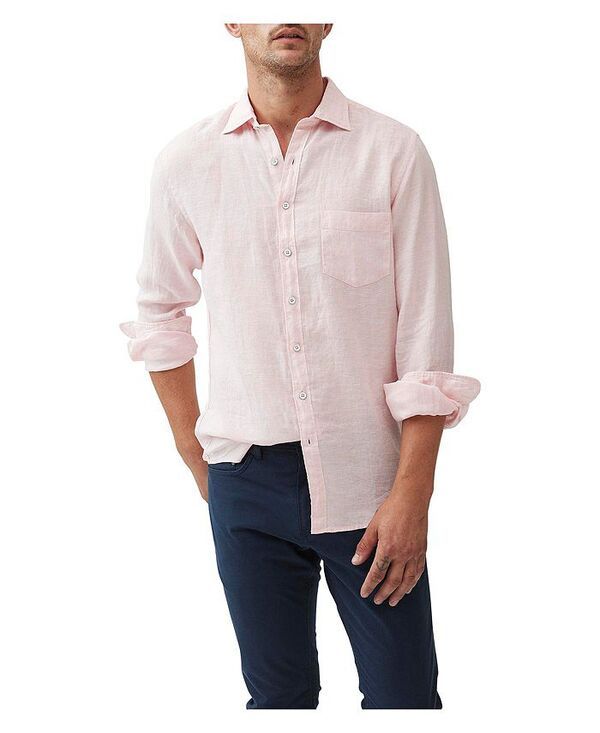 ロッドアンドグン メンズ トップス シャツ Rodd Gunn Coromandel Sports Fit Shirt Rosewater pink ピンク