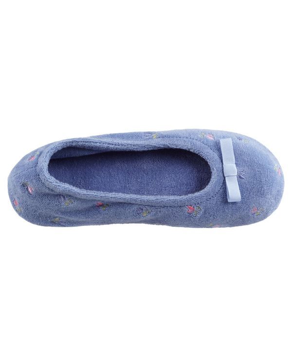 アイソトナー レディース シューズ サンダル パイル 刺繍 Isotoner Signature Isotoner Embroidered Terry Ballerina Slipper Online